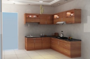 Tủ Bếp Gỗ Rẻ Đẹp 053D
