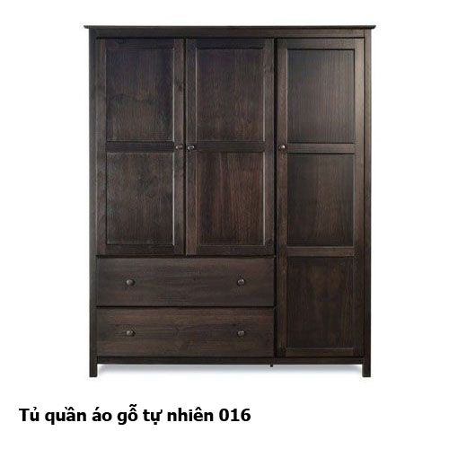 Tủ quần áo gỗ tự nhiên giá rẻ 016
