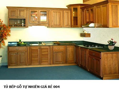 Tủ bếp gỗ tự nhiên 004