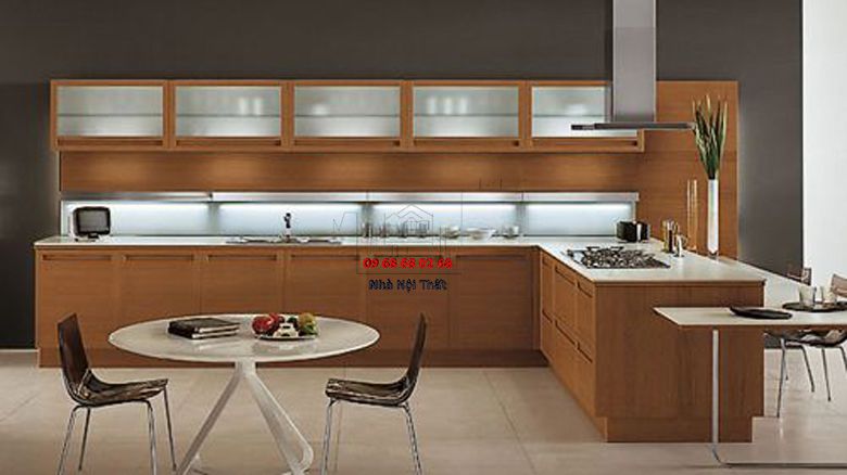 Tủ bếp gỗ công nghiệp giá rẻ | Nội Thất 3D - Thuận Thiên thiết kế tủ bếp gỗ công nghiệp giá rẻ giá tốt