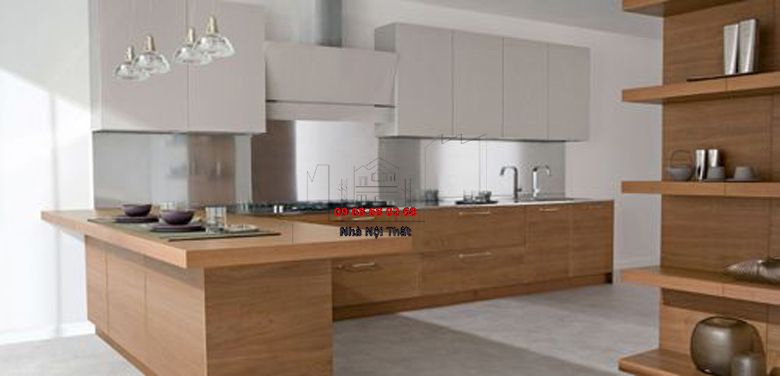 Tủ bếp gỗ công nghiệp giá rẻ | Nội Thất 3D - Thuận Thiên lắp đặt tủ bếp gỗ công nghiệp giá rẻ đẹp giá rẻ