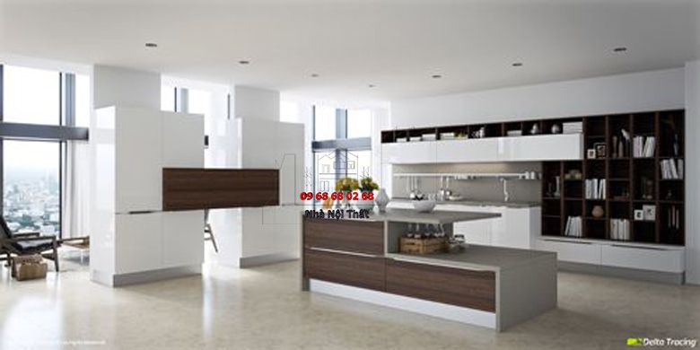 Tủ bếp gỗ công nghiệp giá rẻ | Nội Thất 3D - Thuận Thiên hoàn thiện tủ bếp gỗ công nghiệp giá rẻ tại tphcm