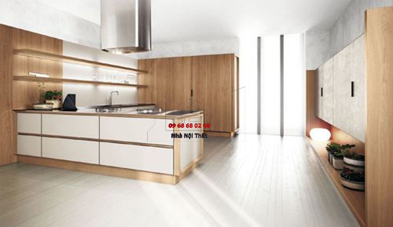 Tủ bếp gỗ công nghiệp giá rẻ | Nội Thất 3D - Thuận Thiên thiết kế tủ bếp gỗ công nghiệp giá rẻ giá tốt