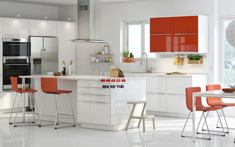 Tủ bếp gỗ công nghiệp giá rẻ | Nội Thất 3D - Thuận Thiên lắp đặt tủ bếp gỗ công nghiệp giá rẻ giá tốt