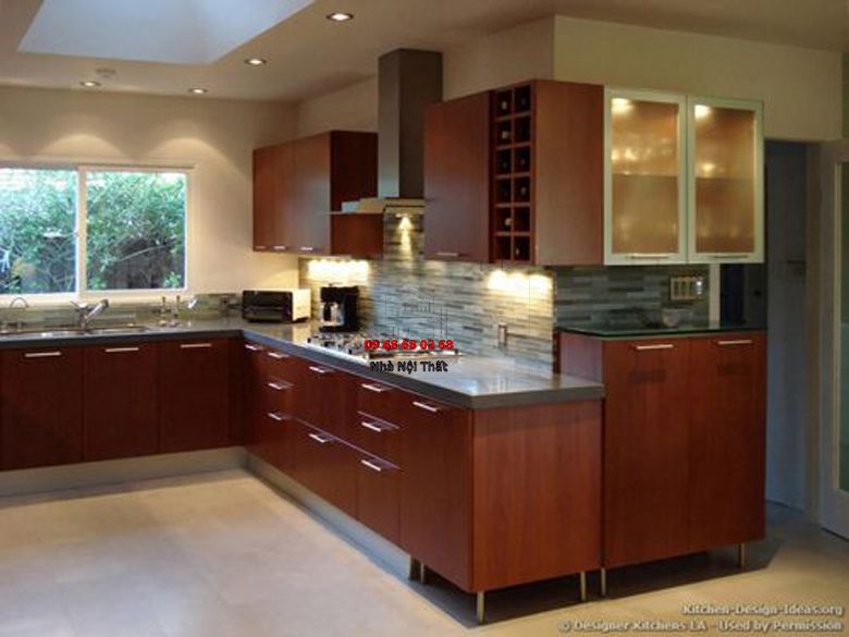 Tủ bếp gỗ công nghiệp giá rẻ | Nội Thất 3D - Thuận Thiên hoàn thiện tủ bếp gỗ công nghiệp giá rẻ đẹp giá rẻ