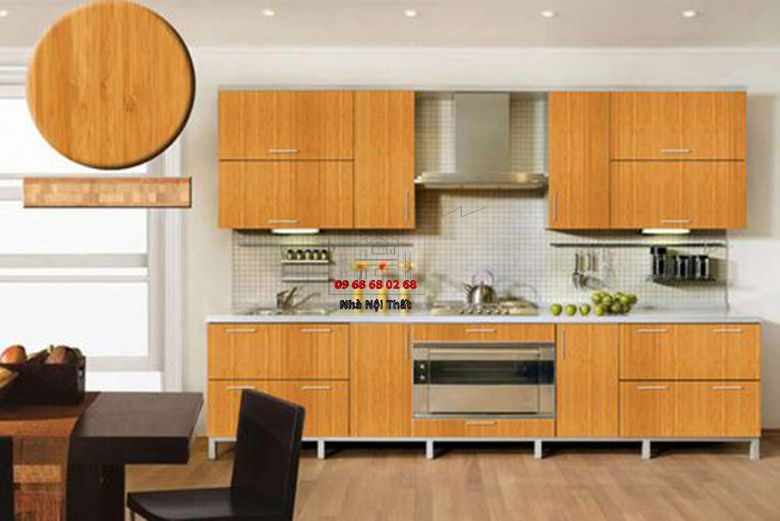 Tủ bếp gỗ công nghiệp giá rẻ | Nội Thất 3D - Thuận Thiên lắp đặt tủ bếp gỗ công nghiệp giá rẻ theo yêu cầu