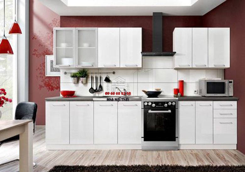 Tủ bếp gỗ công nghiệp giá rẻ | Nội Thất 3D - Thuận Thiên thiết kế tủ bếp gỗ công nghiệp giá rẻ chuyên nghiệp