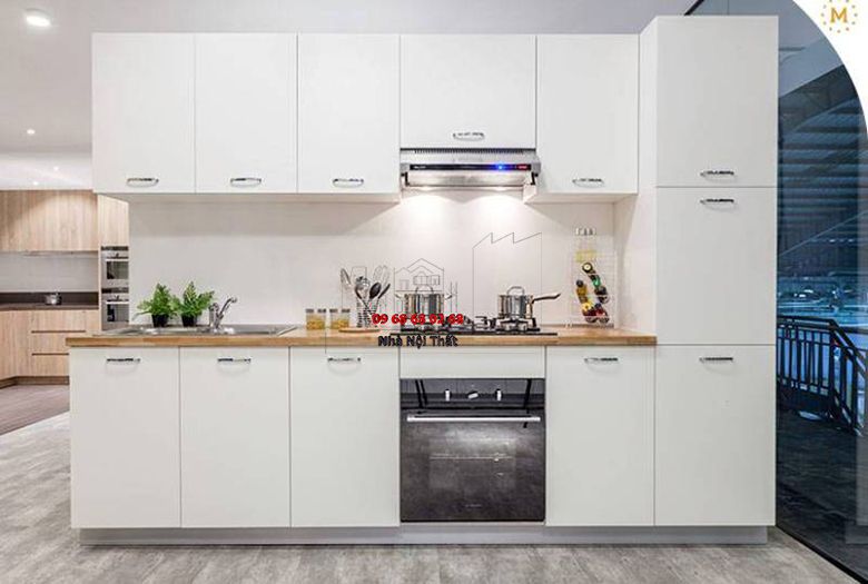 Tủ bếp gỗ công nghiệp giá rẻ | Nội Thất 3D - Thuận Thiên lắp đặt tủ bếp gỗ công nghiệp phủ melamine tiện nghi tại bình dương – tu-bep-go-cong-nghiep-gia-re
