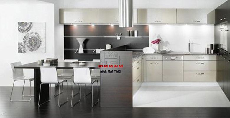 Tủ bếp gỗ công nghiệp giá rẻ | Nội Thất 3D - Thuận Thiên lắp đặt tủ bếp gỗ công nghiệp giá rẻ tại tphcm