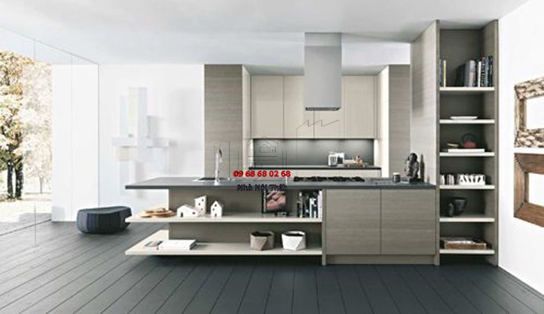 Tủ bếp gỗ công nghiệp giá rẻ | Nội Thất 3D - Thuận Thiên thiết kế tủ bếp gỗ công nghiệp giá rẻ theo yêu cầu