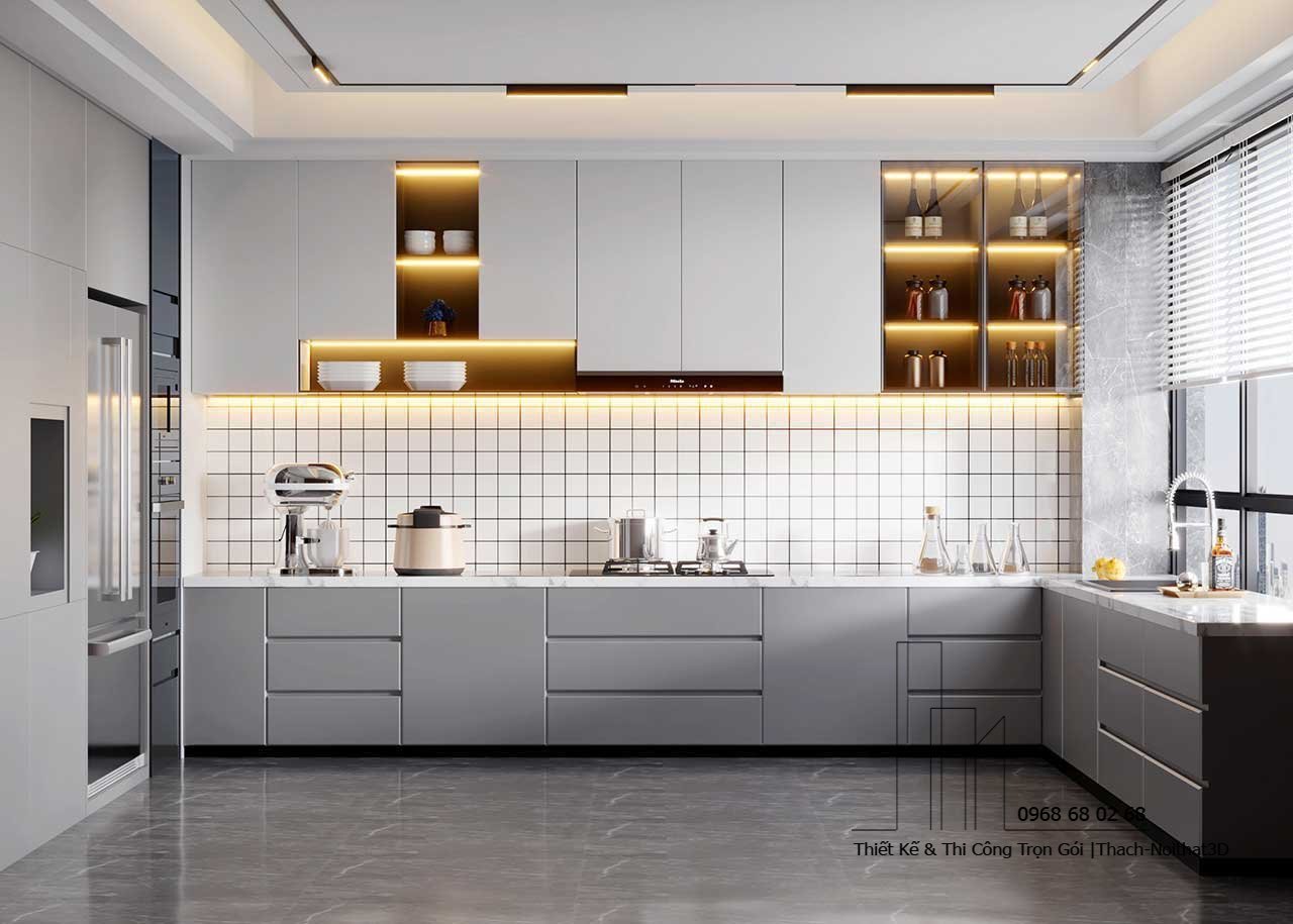 40 Mẫu Nội Thất Nhà Bếp Giá Rẻ | Thi Công 10–15 Ngày 2025 | Nội Thất 3D - Thuận Thiên Công ty nội thất nhà bếp giá rẻ tại TPHCM