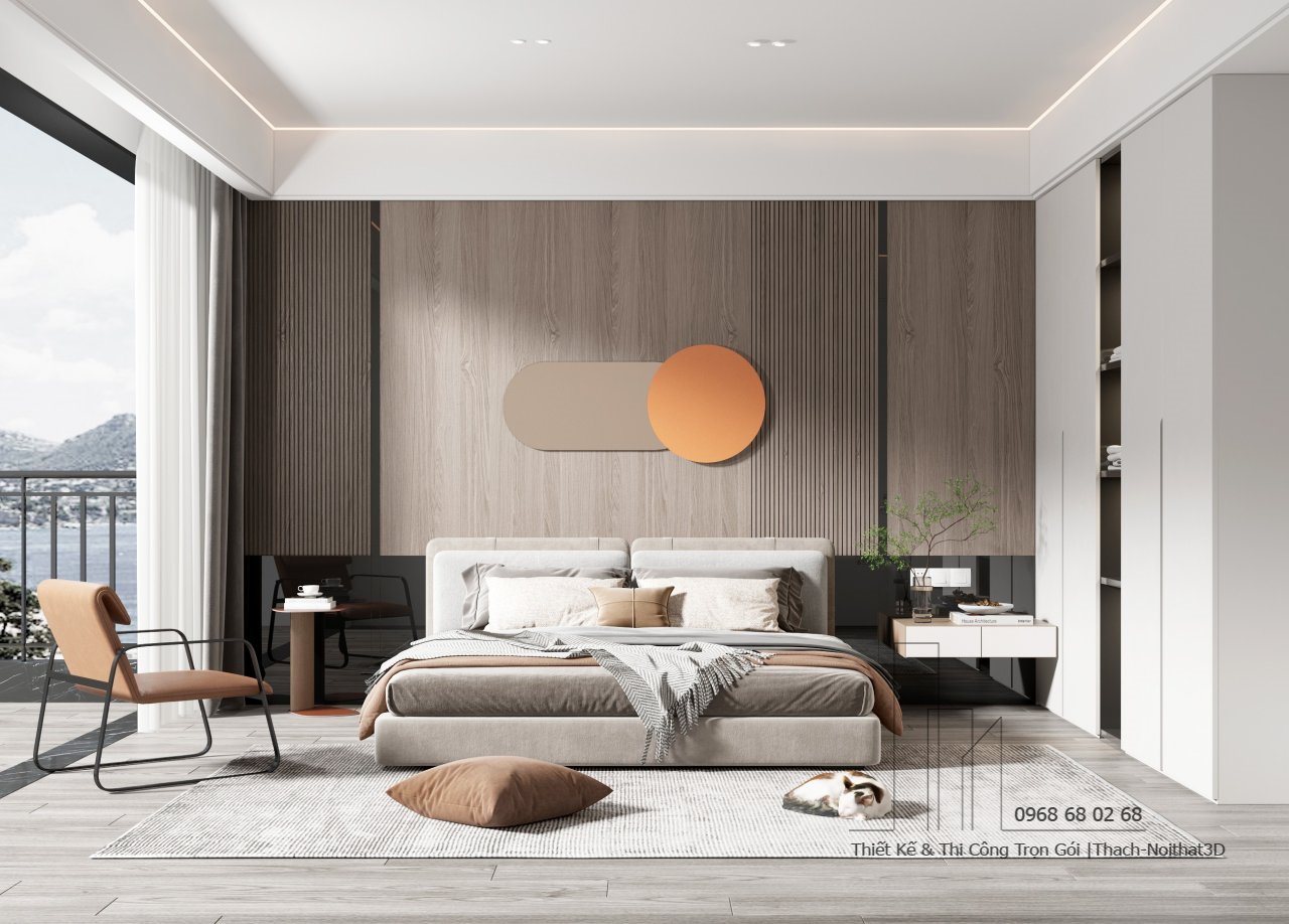 Nội Thất Đồ Gỗ Bình Dương Đẹp Giá Rẻ 2025 – Thi Công Trọn Gói Uy Tín | Nội Thất 3D - Thuận Thiên Thiet ke do go Binh Duong phong ngu phong cach Bac Au
