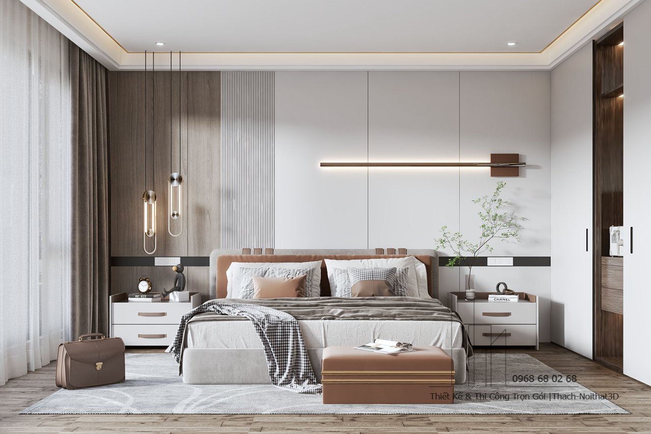 Nội Thất Đồ Gỗ Bình Dương Đẹp Giá Rẻ 2025 – Thi Công Trọn Gói Uy Tín | Nội Thất 3D - Thuận Thiên Cong ty san xuat do go Binh Duong phong ngu khang am