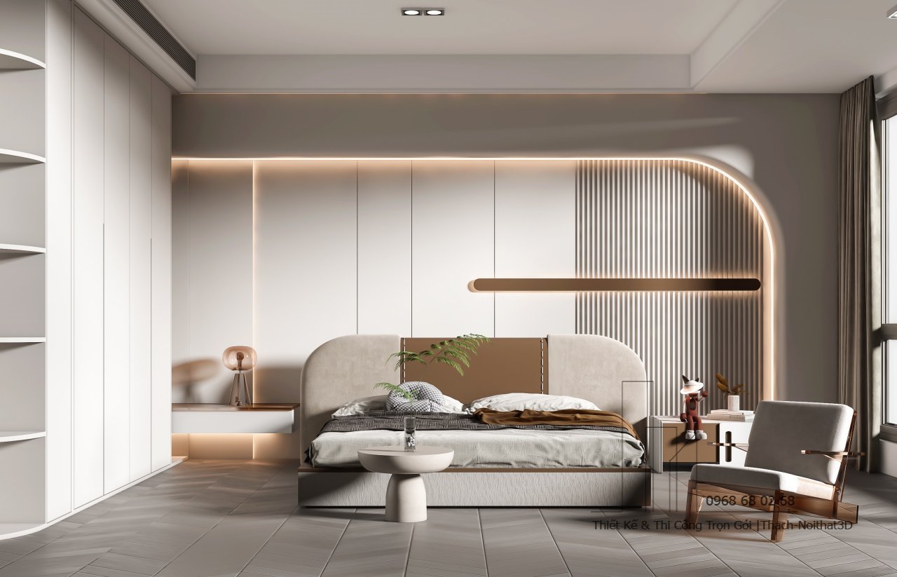 Nội Thất Đồ Gỗ Bình Dương Đẹp Giá Rẻ 2025 – Thi Công Trọn Gói Uy Tín | Nội Thất 3D - Thuận Thiên Xuong thiet ke do go Binh Duong phong ngu doc dao