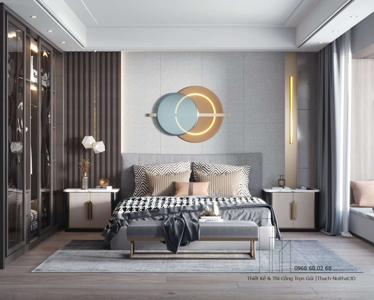 Mẫu combo phòng ngủ giá rẻ phong cách Nhật Bản