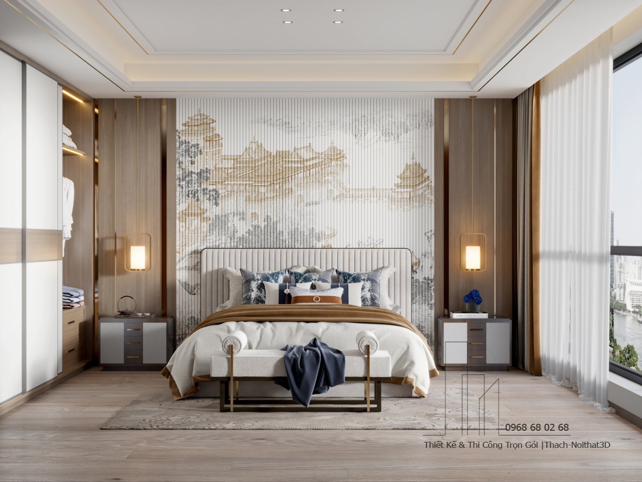 Mẫu combo phòng ngủ giá rẻ Eco xanh