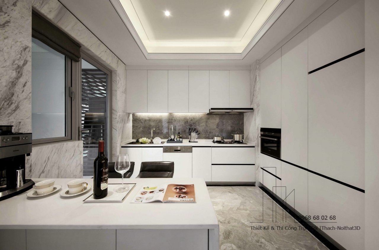 100+ Tủ Bếp Hiện Đại Đẹp Giá Rẻ, Thi Công Trọn Gói Tại TPHCM | Nội Thất 3D - Thuận Thiên Combo kệ bếp gỗ hiện đại đầy đủ phụ kiện tiện nghi