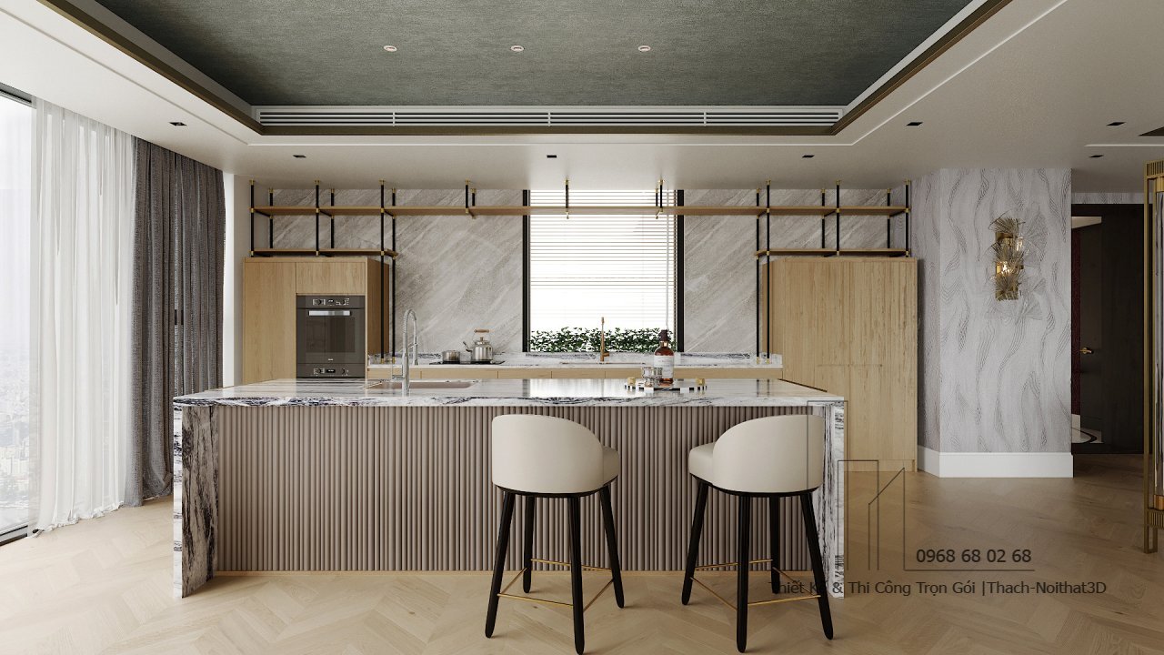 100+ Tủ Bếp Hiện Đại Đẹp Giá Rẻ, Thi Công Trọn Gói Tại TPHCM | Nội Thất 3D - Thuận Thiên Cửa hàng kệ bếp gỗ hiện đại phong cách Eco xanh