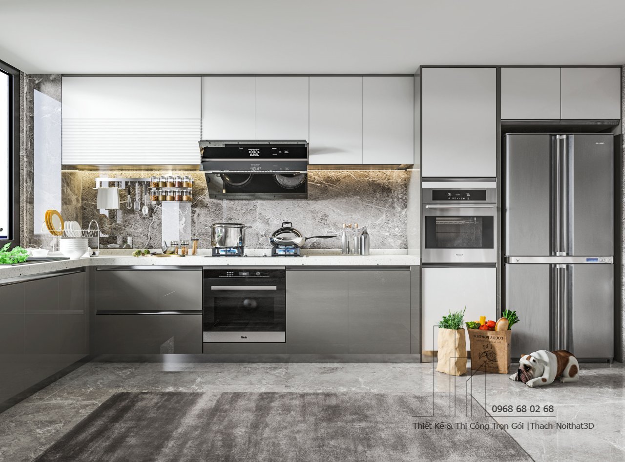 100+ Tủ Bếp Hiện Đại Đẹp Giá Rẻ, Thi Công Trọn Gói Tại TPHCM | Nội Thất 3D - Thuận Thiên Cửa hàng kệ bếp hiện đại đẹp Laminate cao cấp