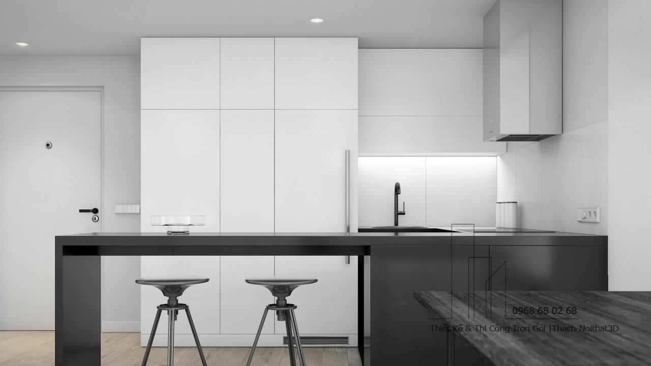 100+ Tủ Bếp Hiện Đại Đẹp Giá Rẻ, Thi Công Trọn Gói Tại TPHCM | Nội Thất 3D - Thuận Thiên Thiết kế kệ nhà bếp hiện đại phủ Melamine chống trầy