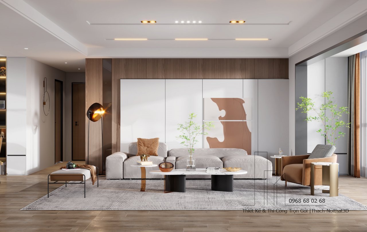 Nội Thất Phòng Khách Giá Rẻ, Thi Công Trọn Gói Tại TPHCM | Nội Thất 3D - Thuận Thiên Xưởng sản xuất nội thất phòng khách đẹp MDF An Cường