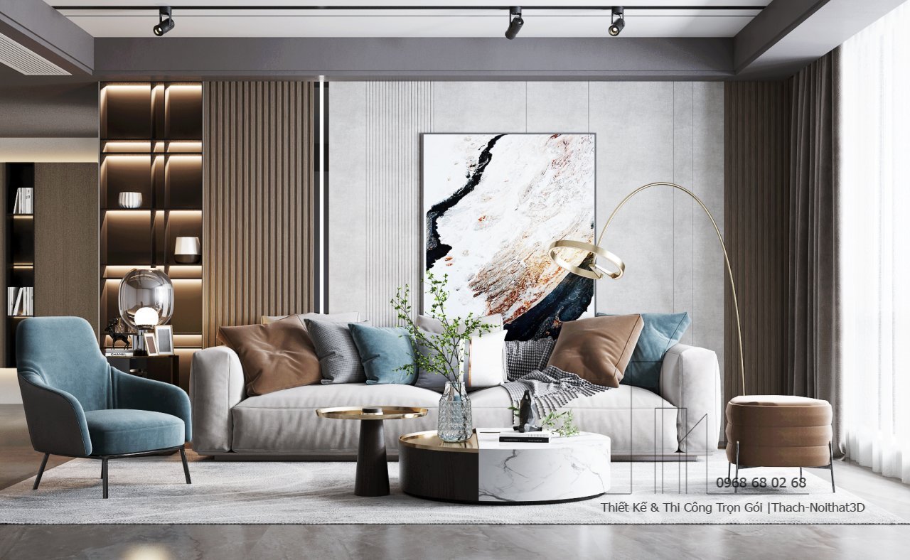 Nội Thất Phòng Khách Giá Rẻ, Thi Công Trọn Gói Tại TPHCM | Nội Thất 3D - Thuận Thiên Cửa hàng nội thất phòng khách đơn giản giá rẻ