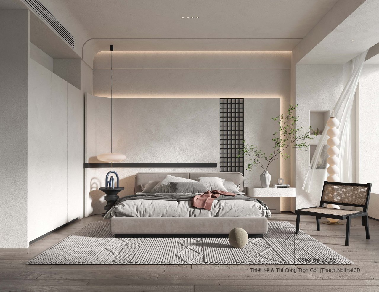 Nội Thất Phòng Ngủ Đẹp – Giải Pháp Hiện Đại, Đẹp Giá Rẻ, Thi Công Trọn Gói Tại Tphcm | Nội Thất 3D - Thuận Thiên Cửa hàng cung cấp phòng ngủ 10m2 đẹp MDF Mộc Phát