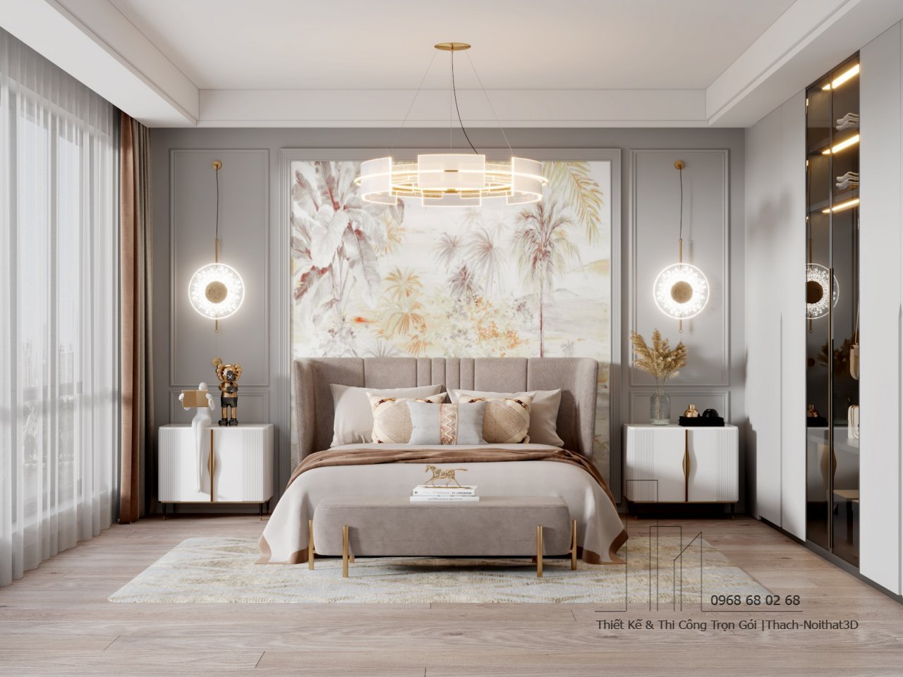 Nội Thất Phòng Ngủ Đẹp – Giải Pháp Hiện Đại, Đẹp Giá Rẻ, Thi Công Trọn Gói Tại Tphcm | Nội Thất 3D - Thuận Thiên Mẫu phòng ngủ decor đẹp phong cách Nhật Bản