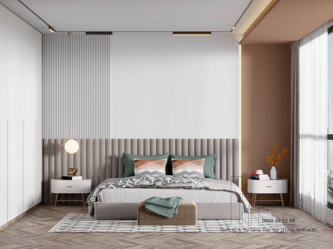 Nội Thất Phòng Ngủ Đẹp – Giải Pháp Hiện Đại, Đẹp Giá Rẻ, Thi Công Trọn Gói Tại Tphcm | Nội Thất 3D - Thuận Thiên Xưởng thiết kế phòng ngủ decor đẹp sáng tạo