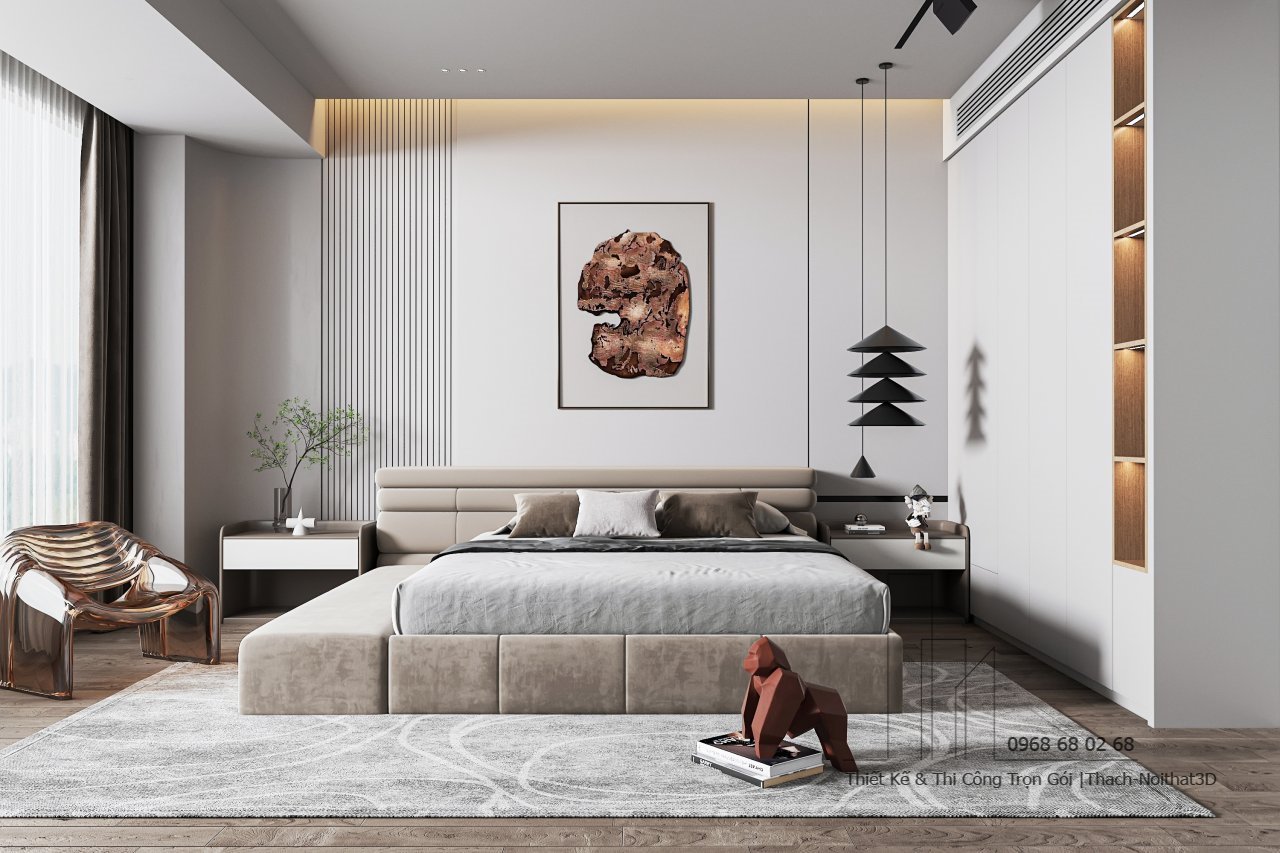 Nội Thất Phòng Ngủ Đẹp – Giải Pháp Hiện Đại, Đẹp Giá Rẻ, Thi Công Trọn Gói Tại Tphcm | Nội Thất 3D - Thuận Thiên Thi công trọn gói phòng ngủ decor đẹp tại HCM