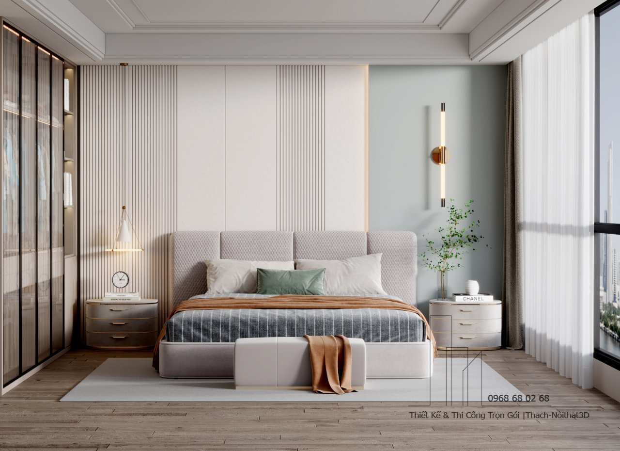 Nội Thất Phòng Ngủ Đẹp – Giải Pháp Hiện Đại, Đẹp Giá Rẻ, Thi Công Trọn Gói Tại Tphcm | Nội Thất 3D - Thuận Thiên Xưởng sản xuất phòng ngủ decor đẹp MDF Thanh Thùy