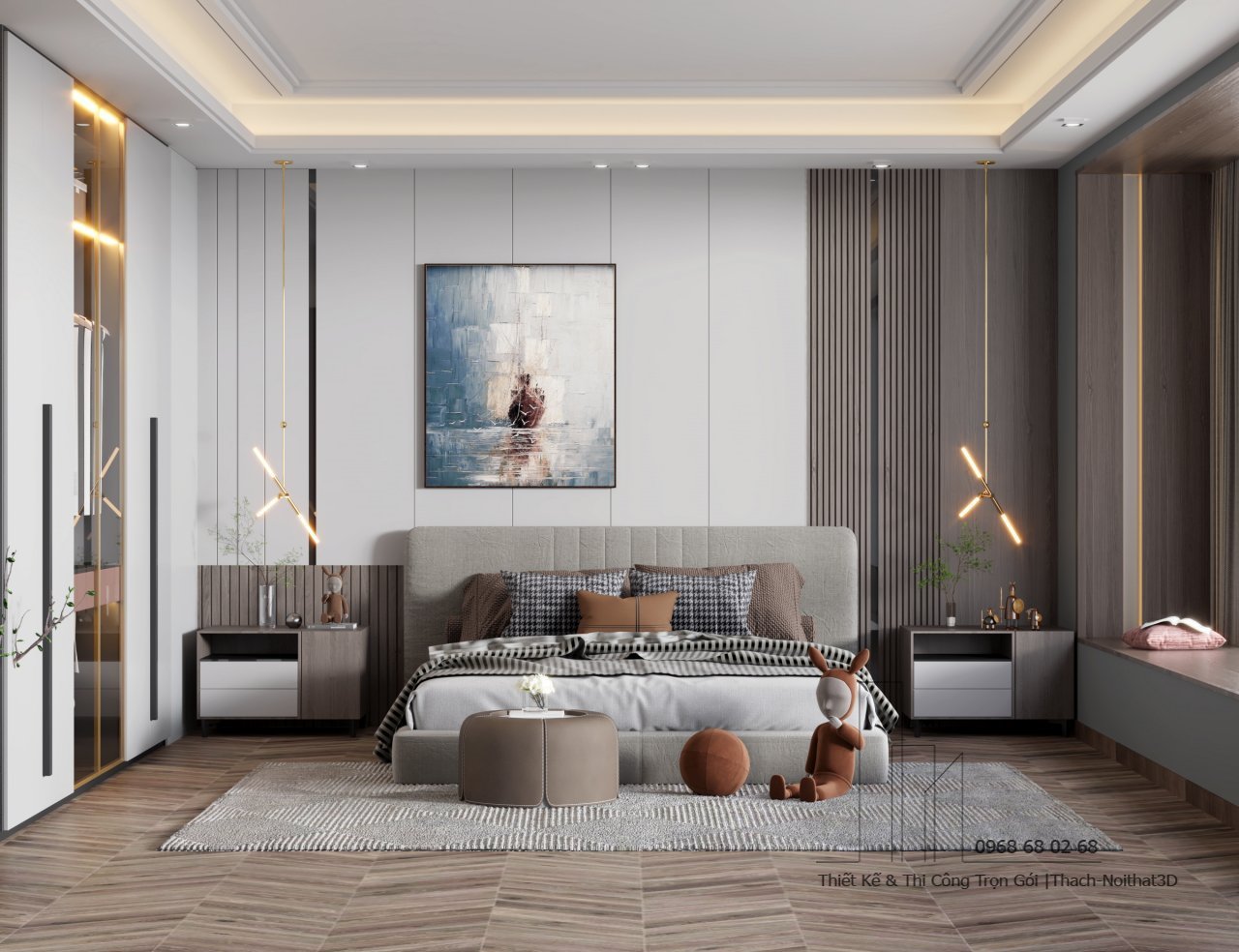 Nội Thất Phòng Ngủ Đẹp – Giải Pháp Hiện Đại, Đẹp Giá Rẻ, Thi Công Trọn Gói Tại Tphcm | Nội Thất 3D - Thuận Thiên Cửa hàng phòng ngủ decor đẹp kiểu dáng mới