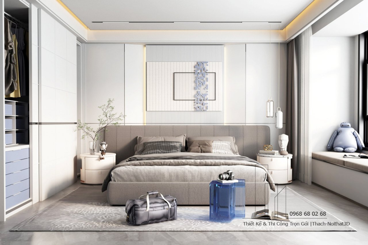 Mẫu phòng ngủ giá rẻ ở TPHCM phong cách Bắc Âu