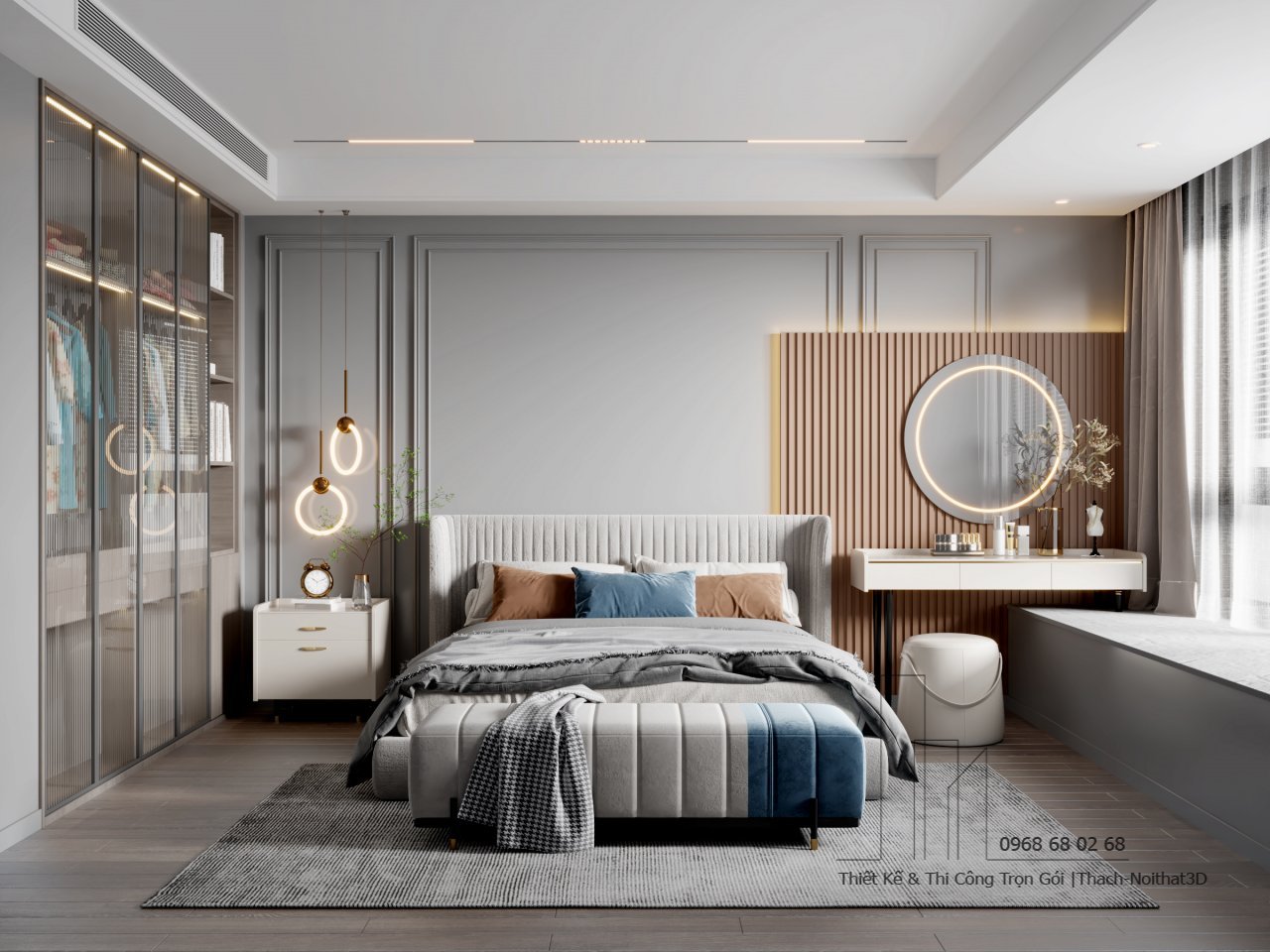 Xưởng thi công phòng ngủ giá rẻ ở TPHCM MDF Ba Thanh