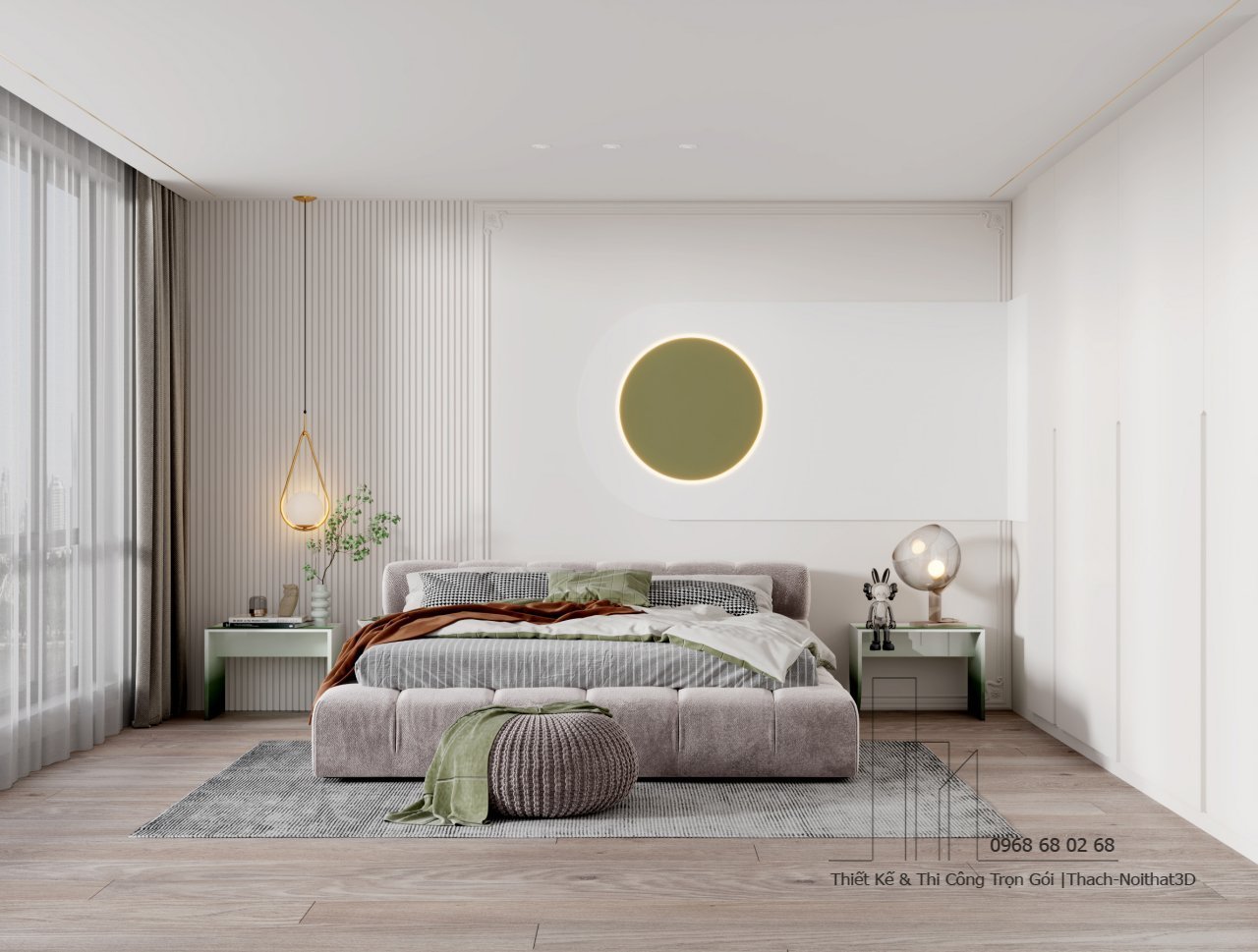 Nội Thất Phòng Ngủ Đẹp – Giải Pháp Hiện Đại, Đẹp Giá Rẻ, Thi Công Trọn Gói Tại Tphcm | Nội Thất 3D - Thuận Thiên Công ty thi công phòng ngủ master đẹp cao cấp