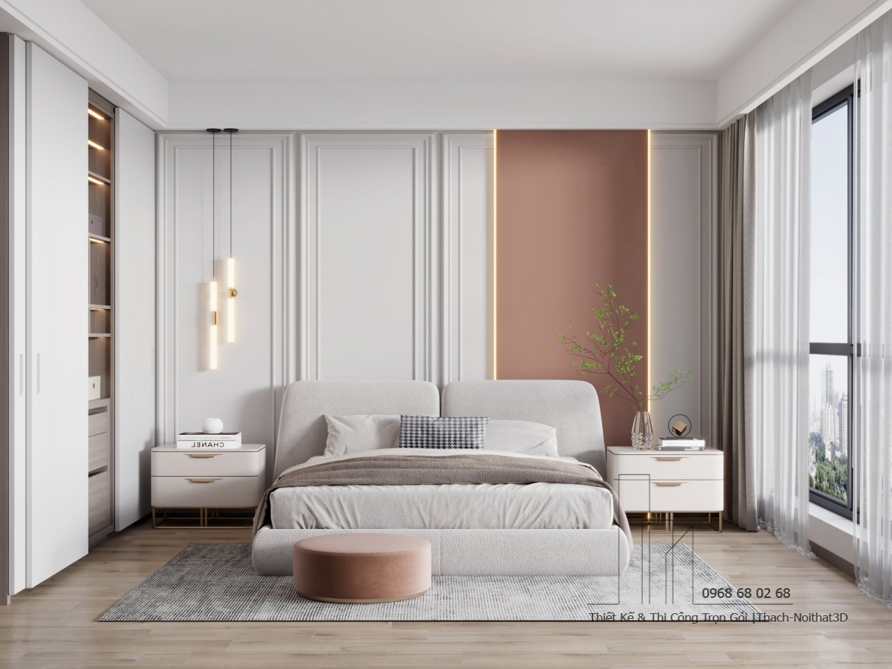 Nội Thất Phòng Ngủ Rẻ Đẹp, Thi Công Trọn Gói Tại TPHCM | Nội Thất 3D - Thuận Thiên Cửa hàng phòng ngủ nhỏ đẹp giá rẻ tại TPHCM