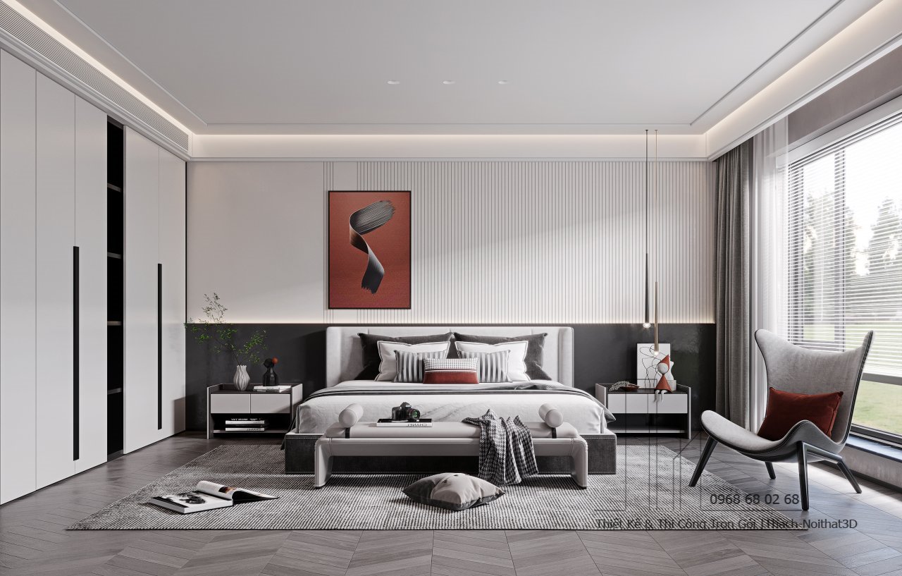 Nội Thất Phòng Ngủ Rẻ Đẹp, Thi Công Trọn Gói Tại TPHCM | Nội Thất 3D - Thuận Thiên Combo phòng ngủ nhỏ đẹp đầy đủ nội thất