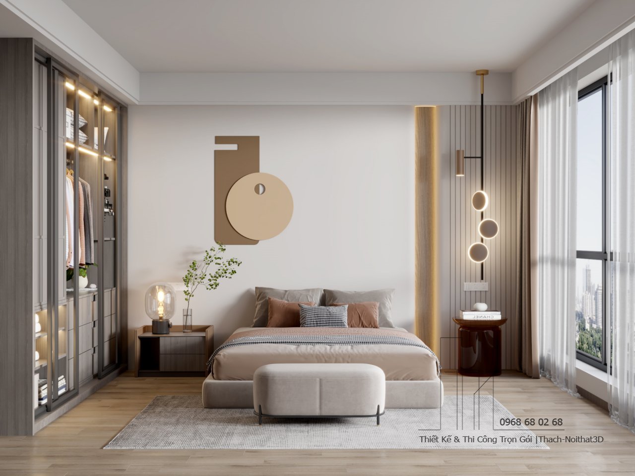 Nội Thất Phòng Ngủ Đẹp – Giải Pháp Hiện Đại, Đẹp Giá Rẻ, Thi Công Trọn Gói Tại Tphcm | Nội Thất 3D - Thuận Thiên Công ty thiết kế phòng ngủ nhỏ đẹp hiện đại