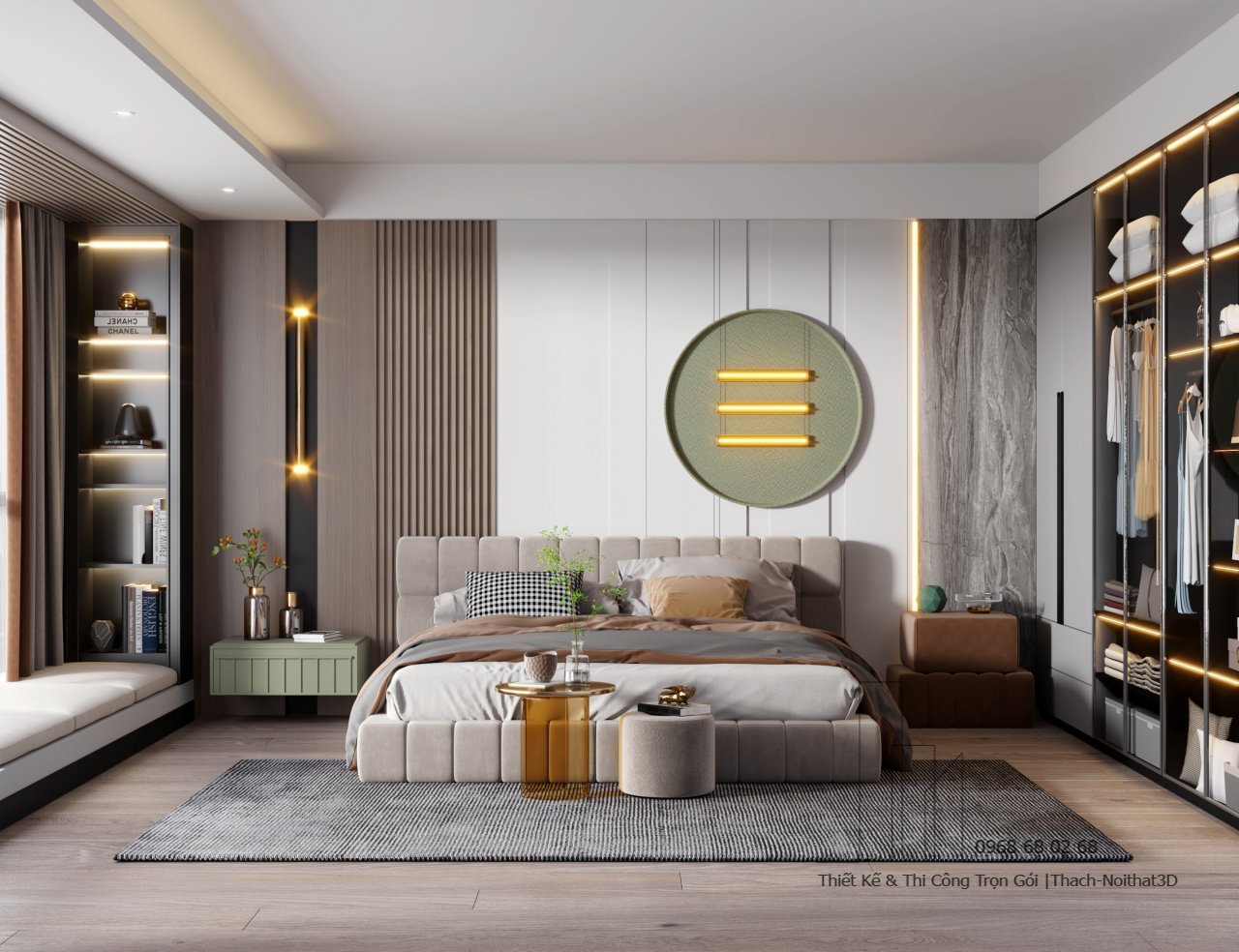 Nội Thất Phòng Ngủ Đẹp – Giải Pháp Hiện Đại, Đẹp Giá Rẻ, Thi Công Trọn Gói Tại Tphcm | Nội Thất 3D - Thuận Thiên Công ty nội thất phòng ngủ nhỏ đẹp uy tín