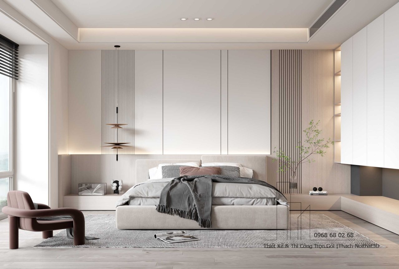 Nội Thất Phòng Ngủ Đẹp – Giải Pháp Hiện Đại, Đẹp Giá Rẻ, Thi Công Trọn Gói Tại Tphcm | Nội Thất 3D - Thuận Thiên Xưởng thi công phòng ngủ thiết kế đẹp MDF An Cường