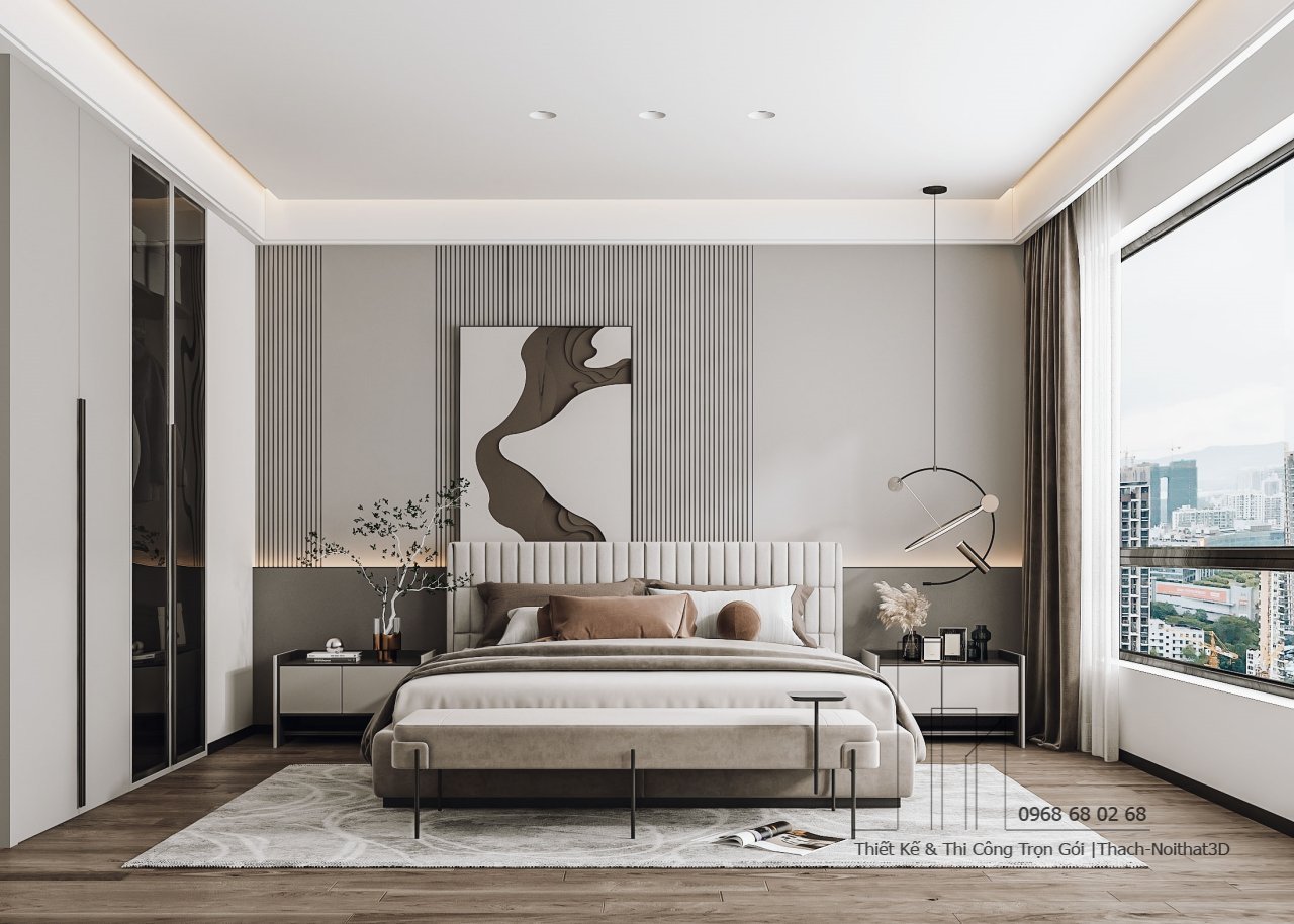 Nội Thất Phòng Ngủ Đẹp – Giải Pháp Hiện Đại, Đẹp Giá Rẻ, Thi Công Trọn Gói Tại Tphcm | Nội Thất 3D - Thuận Thiên Công ty nội thất phòng ngủ thiết kế đẹp uy tín