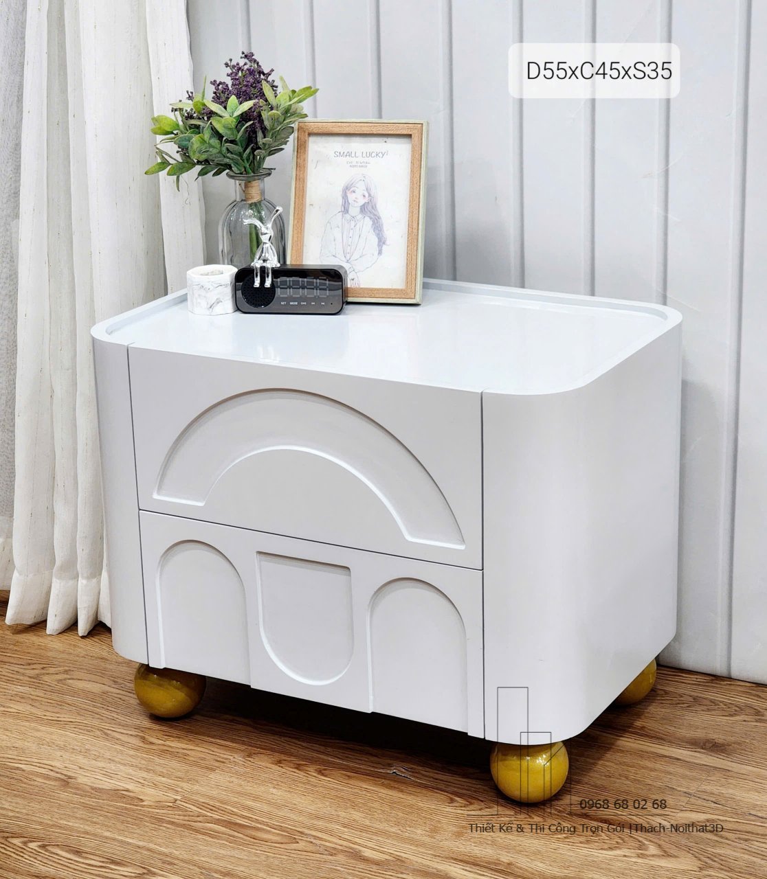 100+ Tab Tủ Đầu Giường Đẹp Giá Rẻ – Mẫu Mới 2025 | Noithat3D | Nội Thất 3D - Thuận Thiên Tab đầu giường gỗ MDF nhỏ gọn cho phòng ngủ | tab-tu-dau-giuong