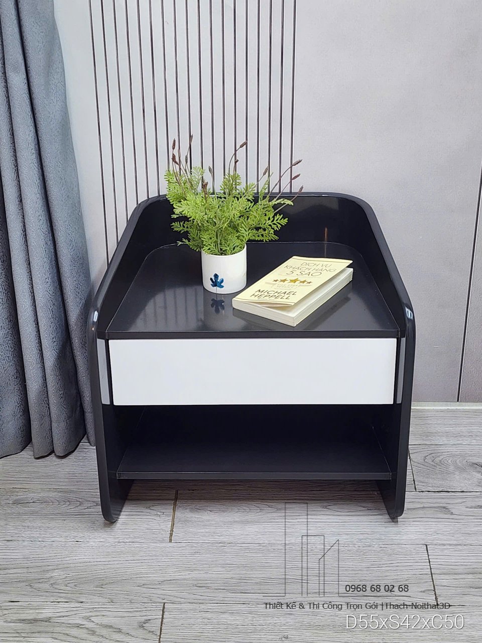 100+ Tab Tủ Đầu Giường Đẹp Giá Rẻ – Mẫu Mới 2025 | Noithat3D | Nội Thất 3D - Thuận Thiên Tab đầu giường gỗ MDF thiết kế thanh lịch | tab-tu-dau-giuong