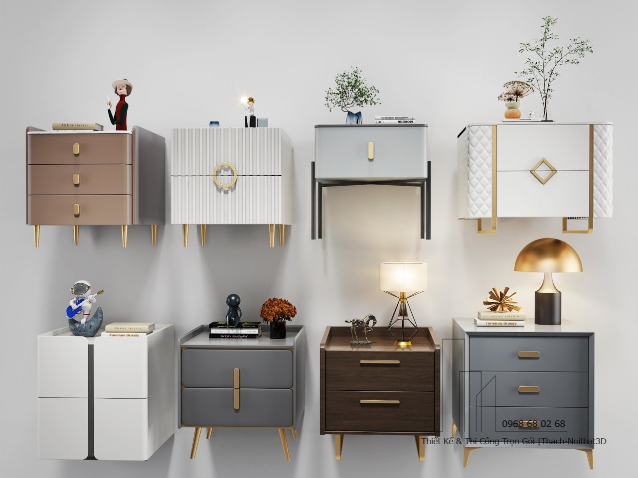 100+ Tab Tủ Đầu Giường Đẹp Giá Rẻ – Mẫu Mới 2025 | Noithat3D | Nội Thất 3D - Thuận Thiên Tab đầu giường gỗ MDF kiểu dáng trẻ trung | tab-tu-dau-giuong