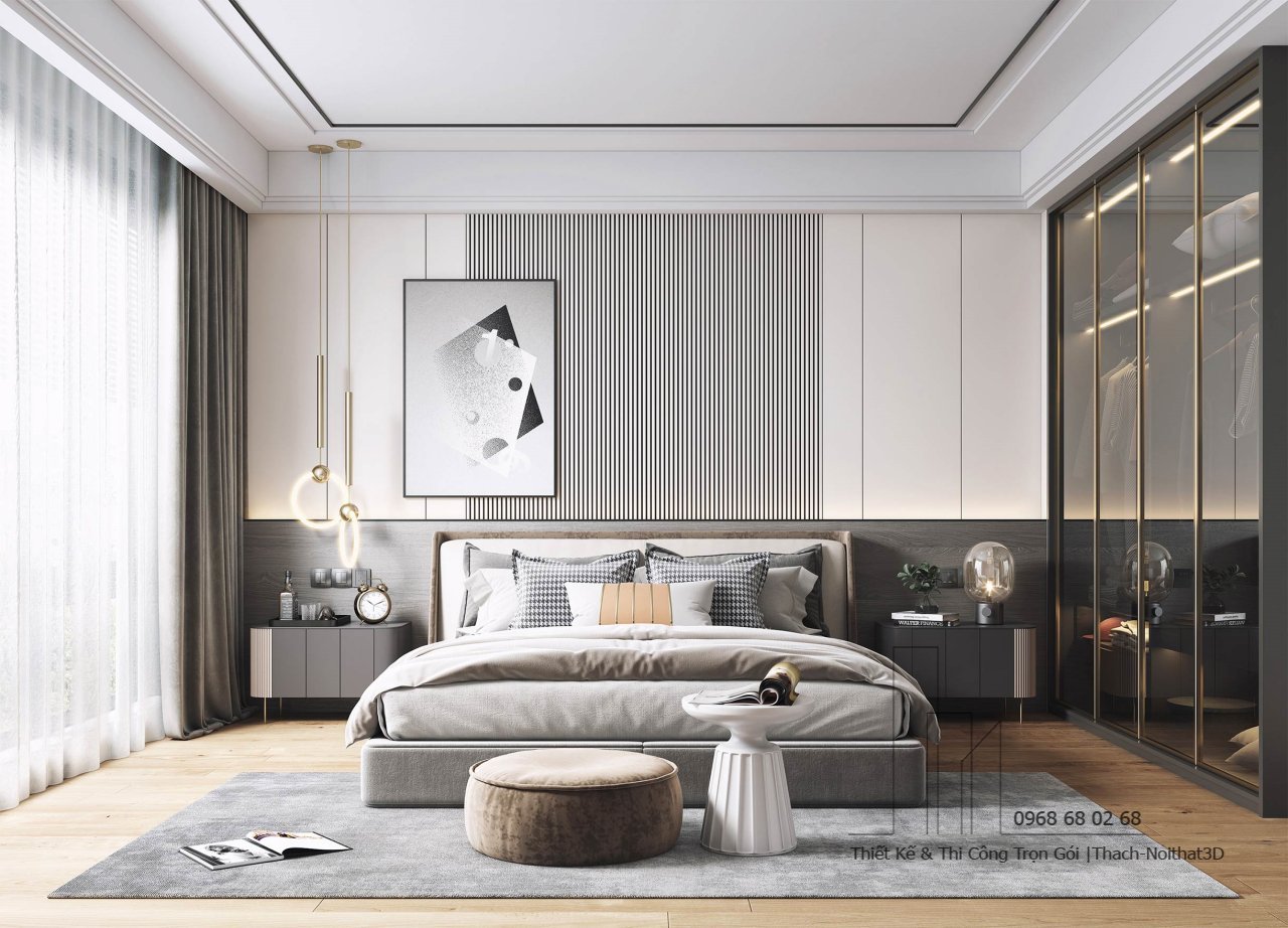 Trang Trí Nội Thất Phòng Ngủ Giá Rẻ, Thi Công Trọn Gói Tại TPHCM | Nội Thất 3D - Thuận Thiên Combo trang trí phòng ngủ đẹp đầy đủ nội thất